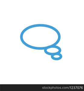 Bubble speech icon design template. Vector illustration