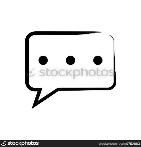 Bubble speech icon vector