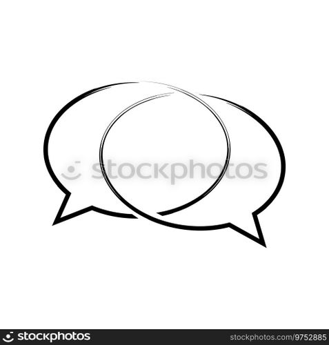 Bubble speech icon vector