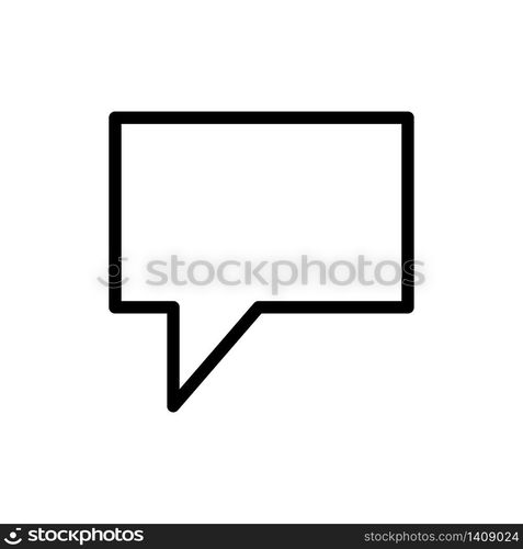 Bubble speech icon vector logo