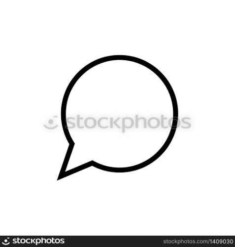 Bubble speech icon vector logo
