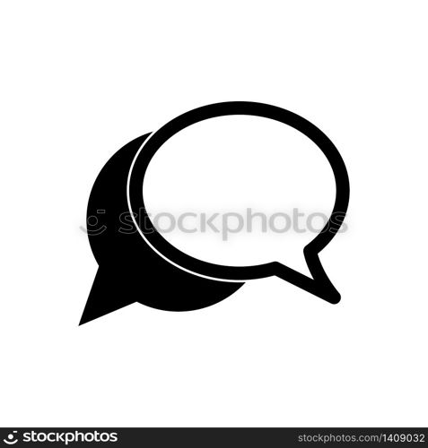 Bubble speech icon vector logo