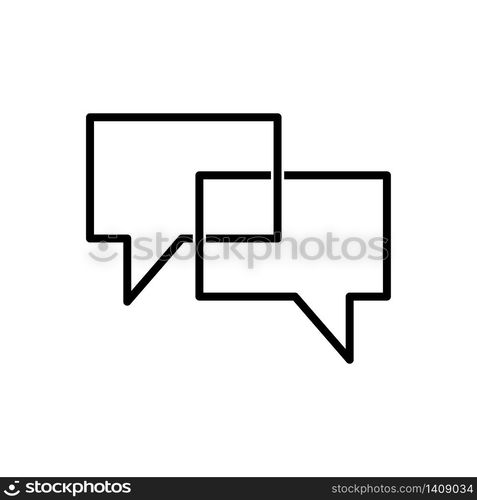 Bubble speech icon vector logo