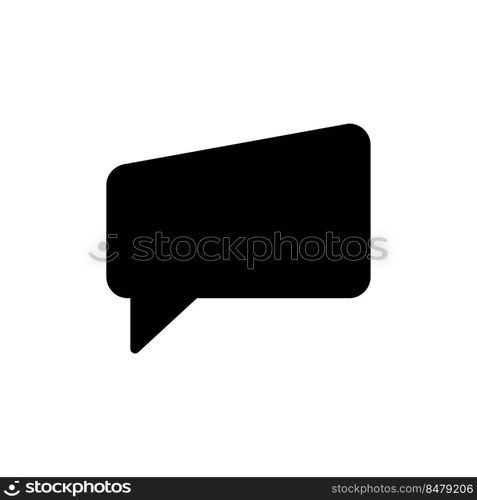 Bubble speech icon vector logo design template flat style