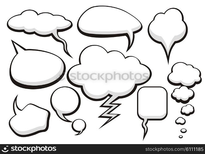 Bubble Talk Collection Sketch Drawing. Think bubble set. Talk bubble collection sketch drawing. Thought sketch bubbles. Sketchy comic speech bubble. Hand drawn set sketch speech bubbles clouds rounds. Thought doodle bubbles design elements