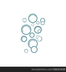 Bubble water vector illustration design template