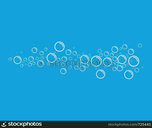 Bubble water vector illustration design template