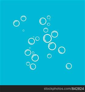 Bubble water vector illustration design template