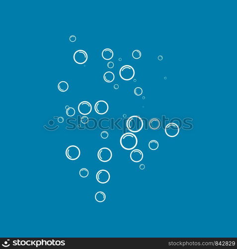 Bubble water vector illustration design template