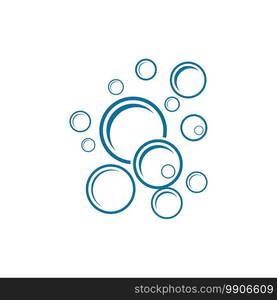 Bubble water vector illustration design template