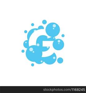 Bubble with initial letter g graphic design template