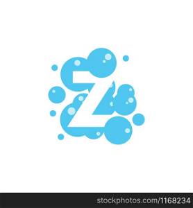 Bubble with initial letter z graphic design template