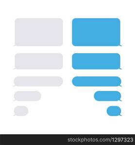 Bubbles messages chat speech vector isolated. Sms or mms bubble text. Communication elements. EPS 10 - Vector illustration. Bubbles messages chat speech vector isolated. Sms or mms bubble text. Communication elements. EPS 10 - Vector