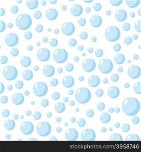 bubbles seamless pattern. Vector background and water squirts&#xA;