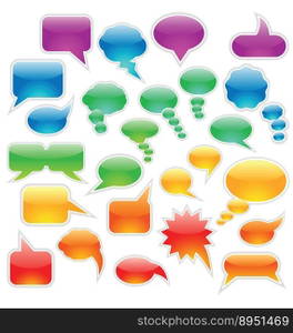 Bubbles set vector image
