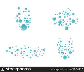 Bubbles water background vector icon illustration design