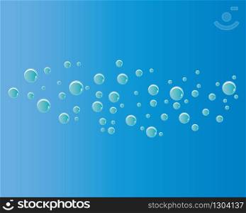Bubbles water background vector icon illustration design
