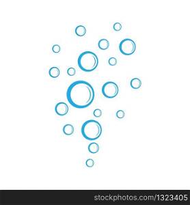 Bubbles water background vector icon illustration design