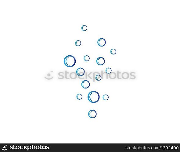 Bubbles water vector icon illustration