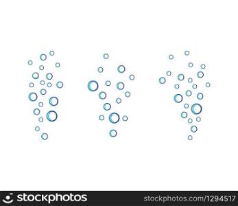 Bubbles water vector icon illustration design