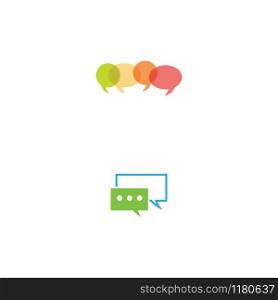 Buble chat icon Vector Illustration design Logo template
