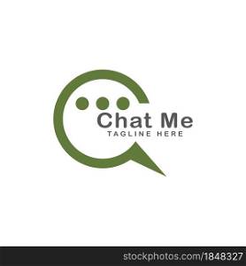 Buble chat icon Vector Illustration design Logo template