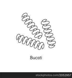 Bucati pasta illustration. Vector doodle sketch. Traditional Italian food. Hand-drawn image for engraving or coloring book. Isolated black line icon. Editable stroke.. Bucati pasta illustration. Vector doodle sketch. Traditional Italian food. Hand-drawn image for engraving or coloring book. Isolated black line icon. Editable stroke