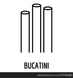 Bucatini icon. Outline bucatini vector icon for web design isolated on white background. Bucatini icon, outline style