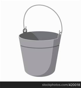 Bucket cartoon icon isolated on a white background. Bucket cartoon icon