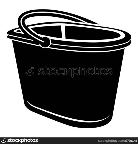 Bucket for water icon. Simple illustration of bucket for water vector icon for web. Bucket for water icon, simple style