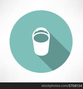 bucket icon Flat modern style vector illustration