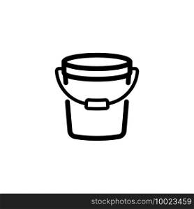 bucket icon vector design trendy