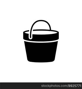 bucket icon vector design trendy