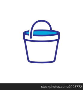 bucket icon vector design trendy