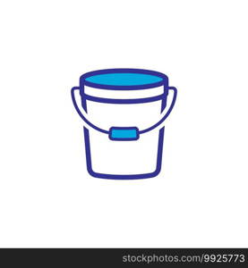 bucket icon vector design trendy