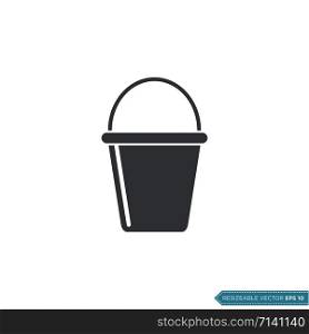 Bucket Icon Vector Template Illustration Design