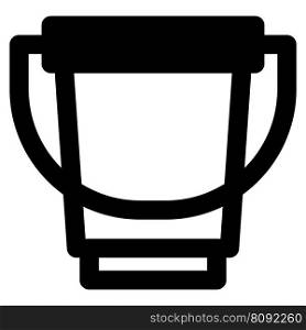 Bucket used for holding and carrying water.