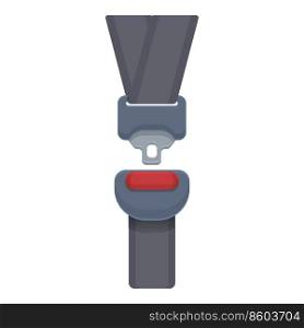 Buckle belt icon cartoon vector. Car seat. Safety belt. Buckle belt icon cartoon vector. Car seat