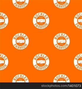 Buckle fashion pattern vector orange for any web design best. Buckle fashion pattern vector orange