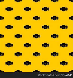 Buckle pattern seamless vector repeat geometric yellow for any design. Buckle pattern vector