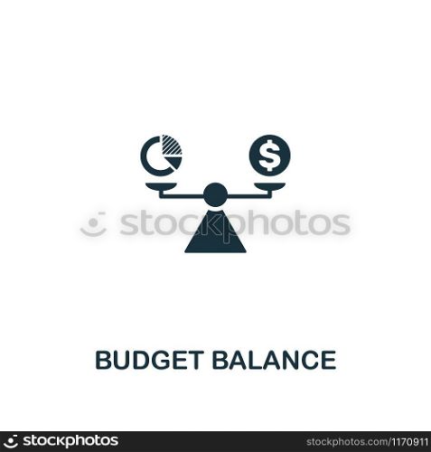 Budget Balance icon. Premium style design from business management collection. Pixel perfect budget balance icon for web design, apps, software, printing usage.. Budget Balance icon. Premium style design from business management icon collection. Pixel perfect Budget Balance icon for web design, apps, software, print usage