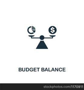 Budget Balance icon. Premium style design from business management collection. Pixel perfect budget balance icon for web design, apps, software, printing usage.. Budget Balance icon. Premium style design from business management icon collection. Pixel perfect Budget Balance icon for web design, apps, software, print usage