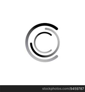 buffering icon vector template illustration logo design