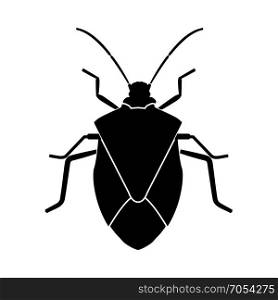 Bug black icon .