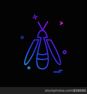 Bug fly icon design vector