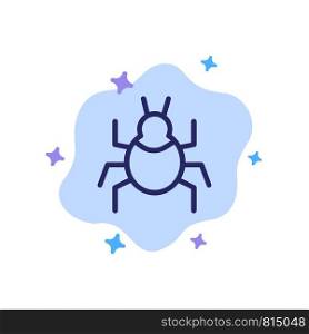 Bug, Nature, Virus, Indian Blue Icon on Abstract Cloud Background