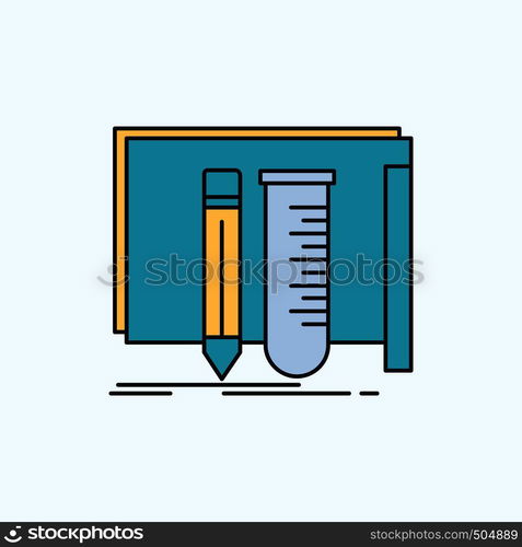 build, equipment, fab, lab, tools Flat Icon. green and Yellow sign and symbols for website and Mobile appliation. vector illustration. Vector EPS10 Abstract Template background