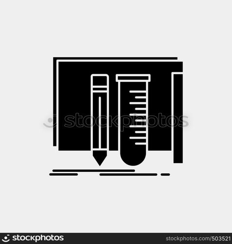 build, equipment, fab, lab, tools Glyph Icon. Vector isolated illustration. Vector EPS10 Abstract Template background