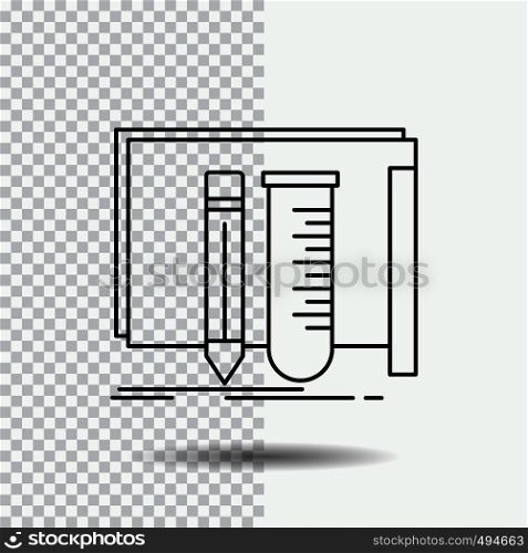build, equipment, fab, lab, tools Line Icon on Transparent Background. Black Icon Vector Illustration. Vector EPS10 Abstract Template background