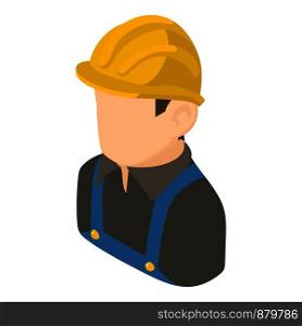 Builder engineer icon. Isometric illustration of builder engineer vector icon for web. Builder engineer icon, isometric 3d style